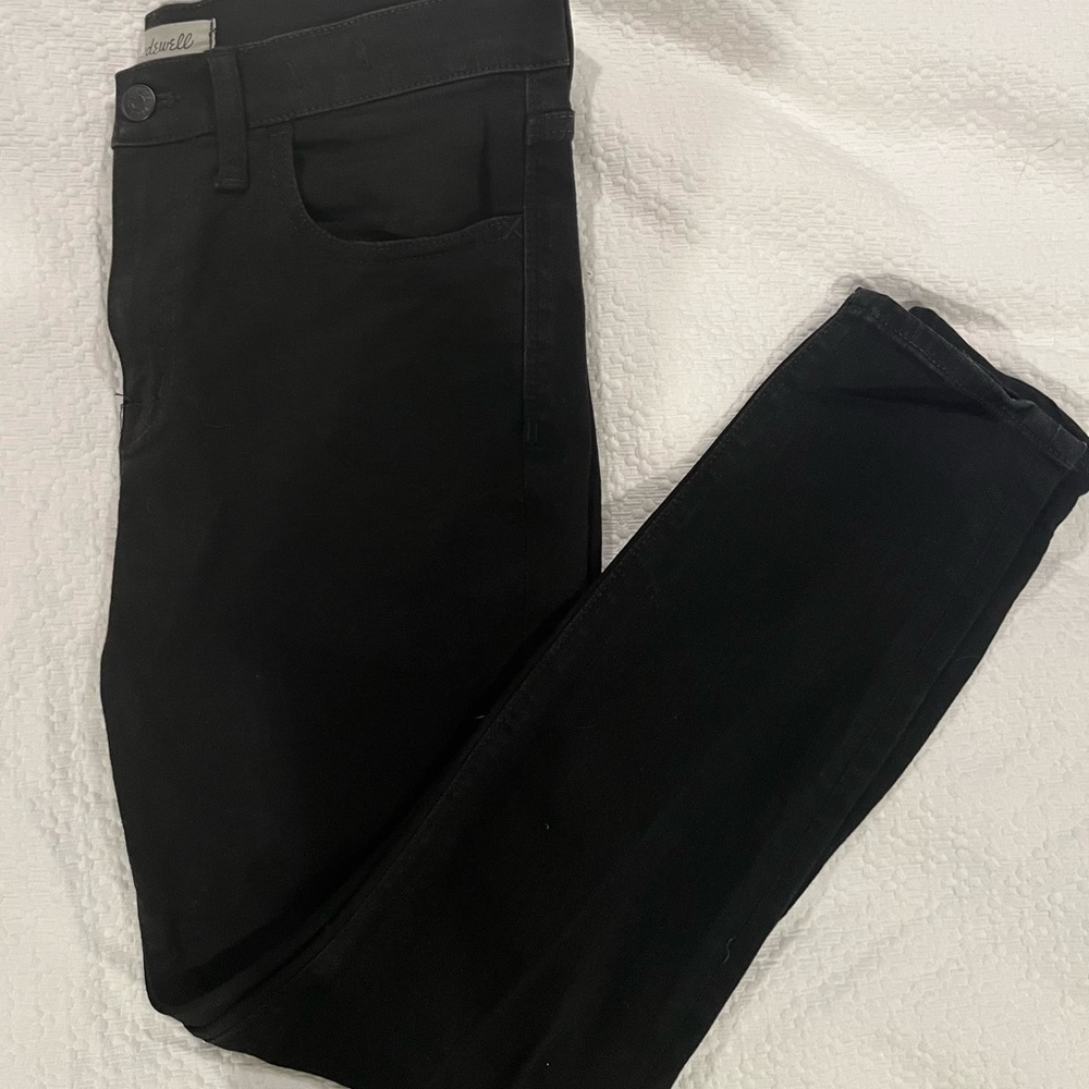 Madewell Road Runner Black Skinny Jeans